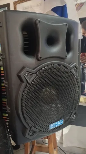 Par de Caixas Ativas Amplificadas 300 watts RMS 15 polegadas CSR 4000a