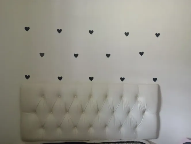 Cabeceira couro branca pitonê 