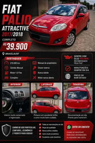 Fiat Palio Attractive 1.0 EVO Fire Flex 8V 5P 2017