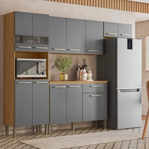 Cozinha Compacta Versalhes 4 peças com Balcão - Entrega Imediata!