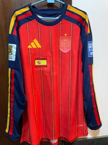 Camisa Espanha modelo jogador 2026 manga longa * leia a descrição