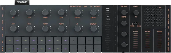 Módulo De Produção Portátil Seqtrak Preto Yamaha 6V