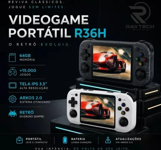 Console Portátil R36H NOVO Original Vídeo Game