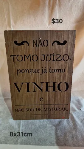 Placa Decorativa _para por bebidas 