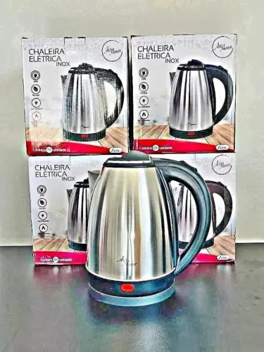 Chaleira Elétrica Inox 1,8 Litros Nova a Pronta Entrega