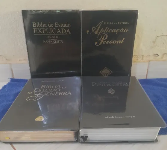 KIT COM 4 MELHORES BÍBLIAS DE ESTUDO DO MERCADO