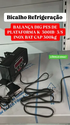 BALANÇA DIG PES DE PLATAFORMA K 300IB 3 S INOX BAT CAP 300KG