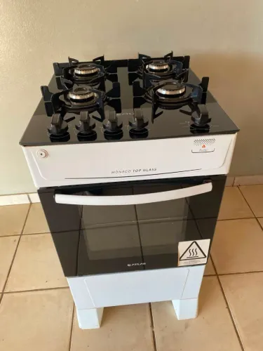 Fogão automático mesa vidro seminovo perfeito