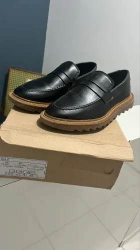 Sapato Masculino Social - Mocassim Loafer Tratorado | TAMANHO 40/41 forma grande.