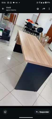 MESA ESCRITORIO 40MM 1.20CM 2 GAVETAS SO NOVAS LOJA AVISTA 799.00 ZAP *