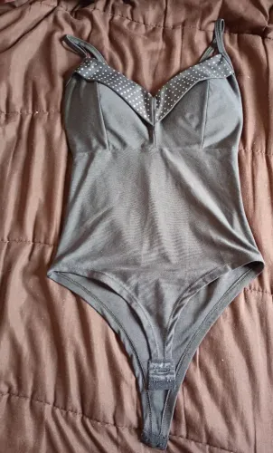 Body Preto com Bojo ? Tamanho Único