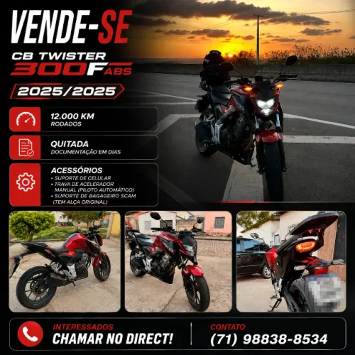Honda CB Twister 300F ABS 2025