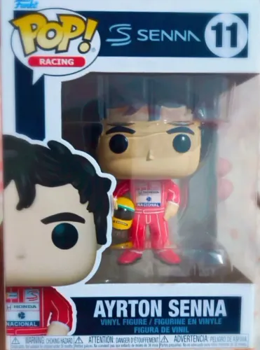 Boneco Funko Pop Ayrton Senna Racing McLaren!