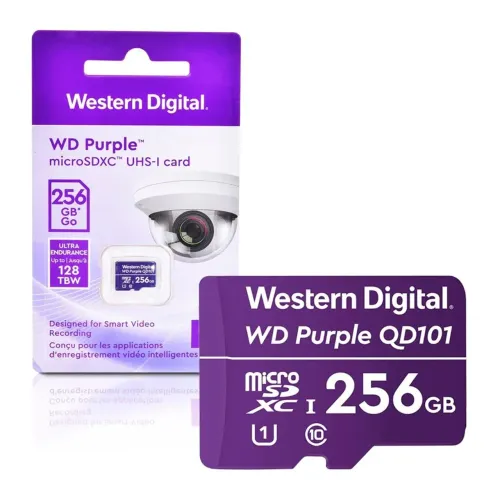 Cartão de memória micro-SD 256 GB WD Purple