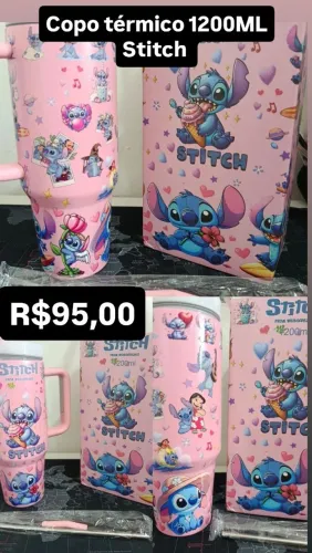 Copo térmico Stitch 1200ML / PROMOÇÃO IMPERDÍVEL
