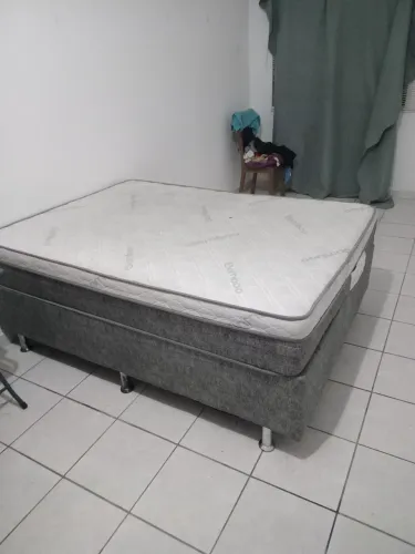 Cama box casal queem