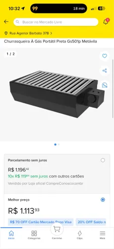 Churrasqueira a gás