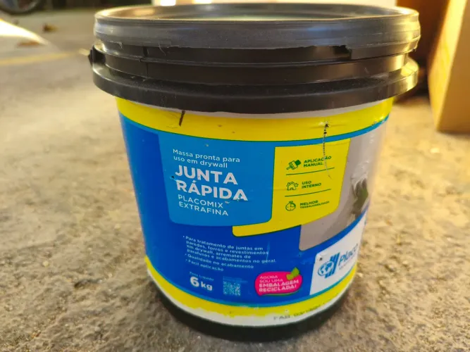 Doação Massa drywall Placomix 6kg 2 unidades