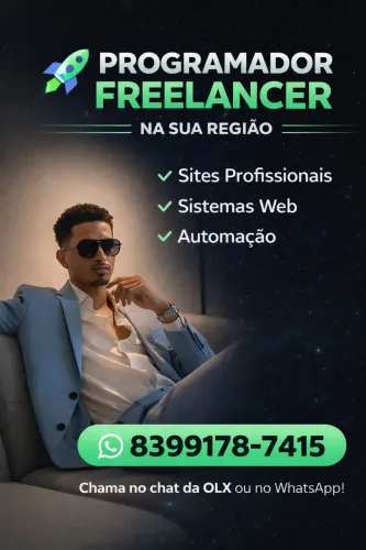 Programador João Pessoa PB | Sites, Apps, Sistemas e Automação WhatsApp
