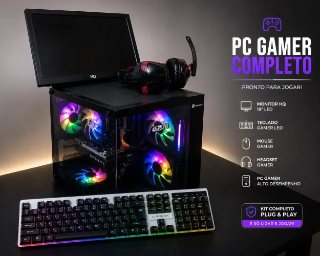 Pc gamer com perifericos e sem placa de vídeo