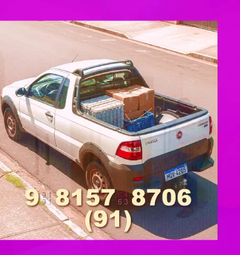 Frete}${Carreto*Rápido~Toda a RegiãoCarro Aberto@Viagens