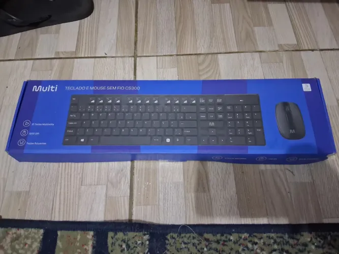teclado e mouse sem fio multi cs 300 