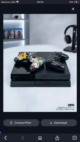 Ps4 pro 4k +2 controle+ headset kit completo 