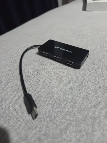 Hub Usb 2.0 4 Portas Usb-usbc Hu-c200bk C3 Tech
