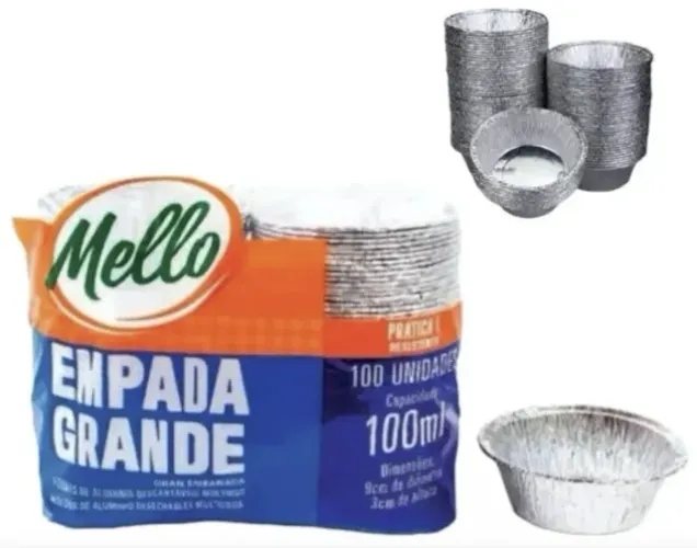 Embalagem De Alumínio Para Empada 100ml - 600 Unidades Mello