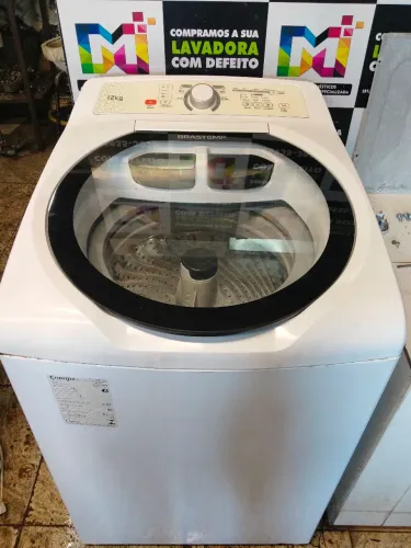 Máquina de lavar Brastemp 12kg, funcionando perfeitamente com garantia de 3meses 