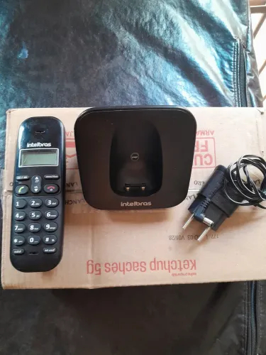 Telefone Sem Fio Intelbras Ts 3110 Preto Visor Luminoso Com Identificação de Chamadas