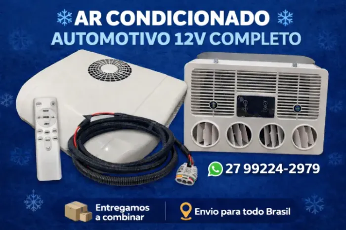 ? AR CONDICIONADO DE TETO AUTOMOTIVO 12V E 24V COMPLETO ?