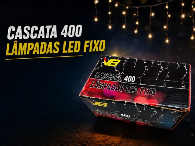 Cascata Led 400 lâmpadas (2 kits)