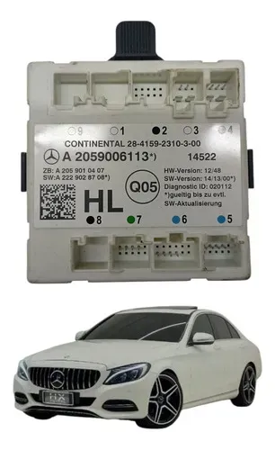 Modulo Porta Traseira Esquerda Mercedes Benz C200 2015 2016