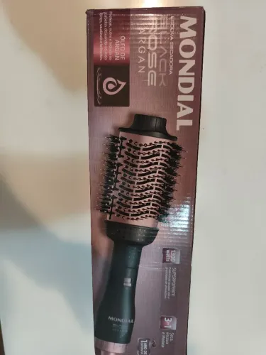 Escova Secadora 1300W Black Rose 3 em 1