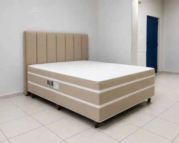 Kit Completo para Seu Quarto - Cama Box + Cabeceira + 2 Travesseiros