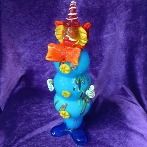 Palhaço decorativo em vidro murano (Murano Art)