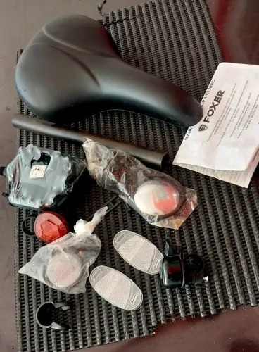 Acessórios Bicicleta Foxer novos sem uso