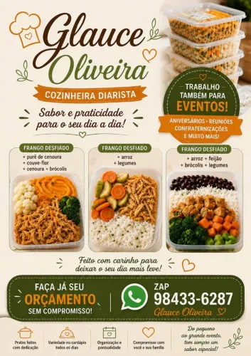 COZINHEIRA PARTICULAR E EVENTOS