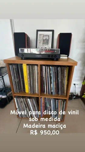 Móvel para discos de vinil (Sob medida)