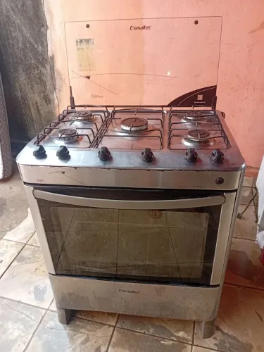 Fogão 05 bocas inox