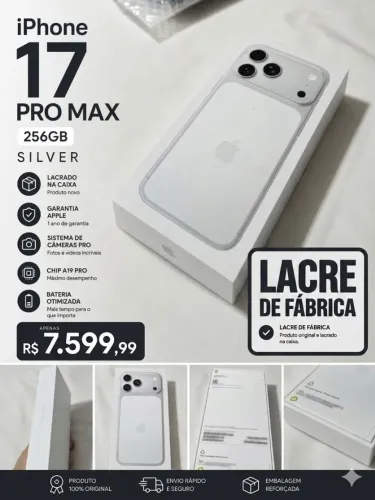 iPhone 17 Pro Max 256gb Silver