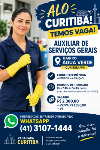 Auxiliar de serviços gerais 