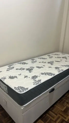 Cama Box c/baú de solteiro