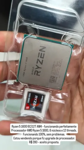 Ryzen 5 1600 OPORTUNIDADE!!