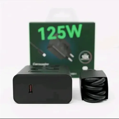 (CONSULTAR ATACADO) Carregador Turbo 125W Duo Com Cabo Tipo-C Ultra Rápido