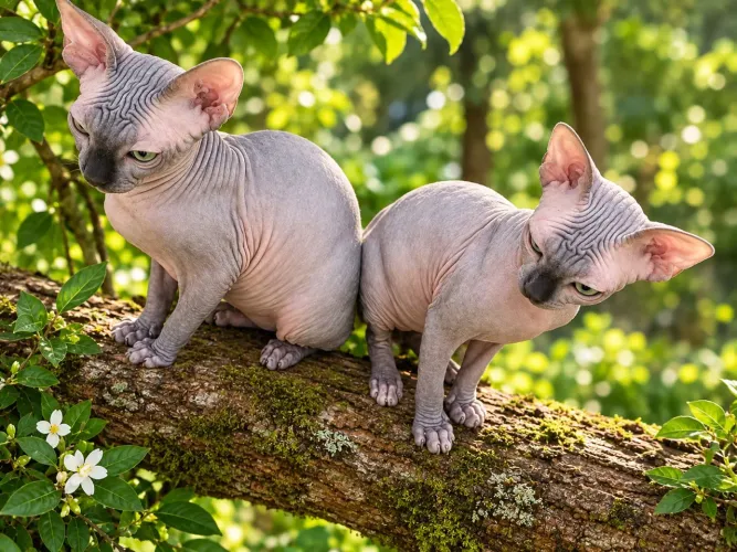 Linda femea Sphynx