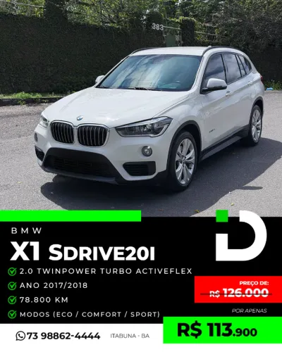 BMW X1 Sdrive 20I 2.0/2.0 TB Acti.flex Aut. 2018
