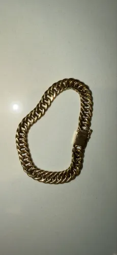 Pulseira de ouro oco 18.5 gramas
