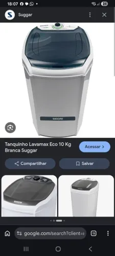 Tanquinho 10 kl